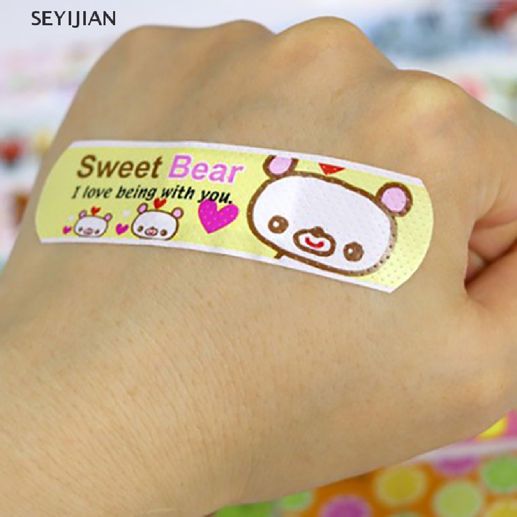 Sey Set 120 Băng Cá Nhân Chống Thấm Nước Thoáng Khí Họa Tiết Hoạt Hình