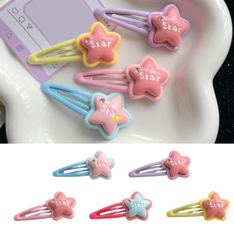 Kẹp Tóc Hình Ngôi Sao Màu Sắc Ngọt Ngào Cho Thanh Thiếu Niên