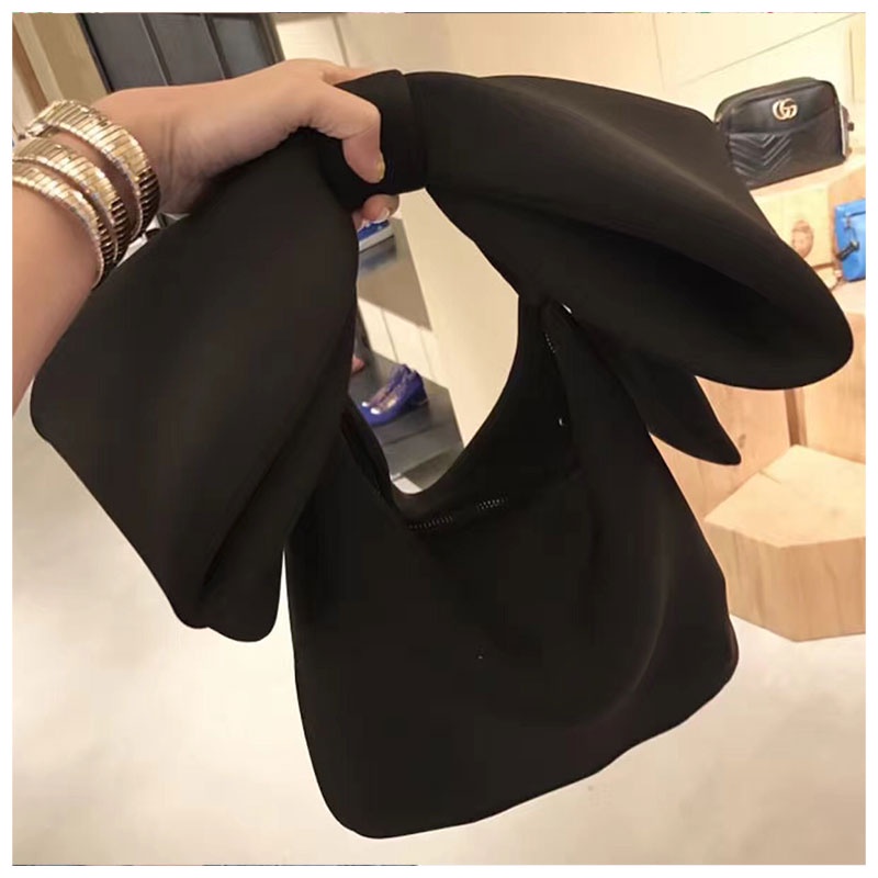 Túi Xách Đeo Vai Chất Liệu Cotton Thắt Nơ Xinh Xắn Thời Trang