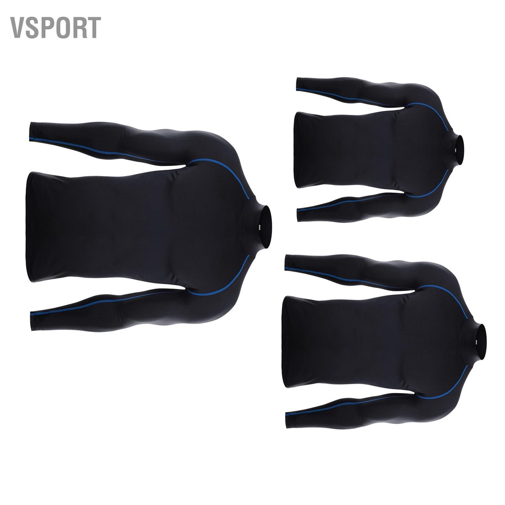 Men's High Elastic Compression Shirts Long Sleeves Sports Top for Athletic Workout Shirt