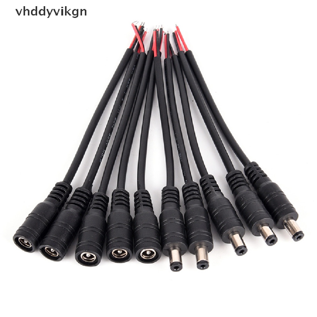 Set 5 Cặp Dây Cáp Nối 5.5x2.1mm Male + Female DC