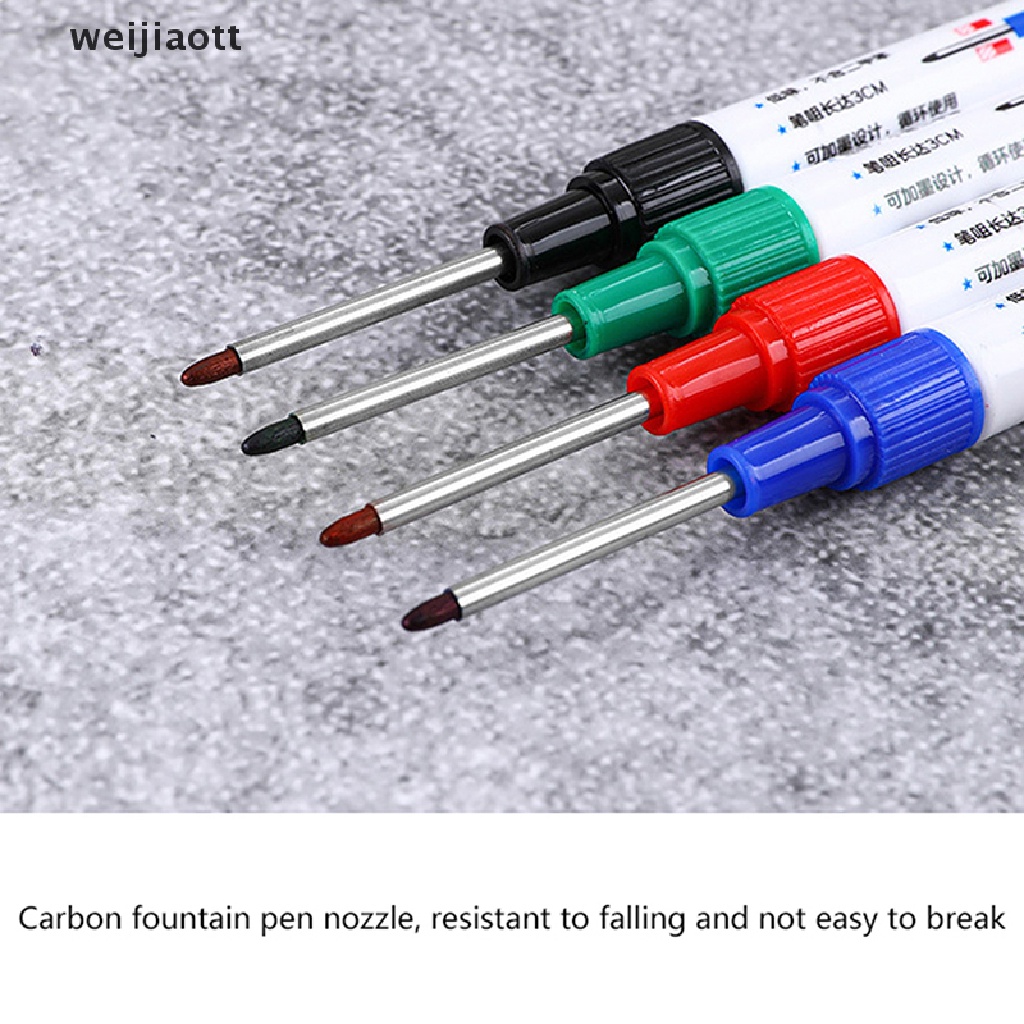 Weijiaott 1 Bút Lông Đánh Dấu Gỗ Hai Đầu Dài Sức Chứa Lớn Đa Năng