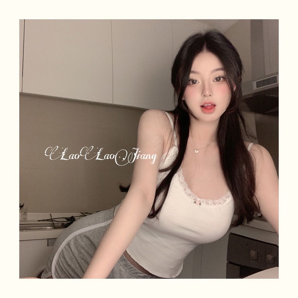 Pure Desire Áo Hai Dây Ngắn Hở Rốn Ôm Dáng Phong Cách Ngọt Ngào Thời Trang Mùa Hè Hàng Mới Dành Cho Bạn Nữ