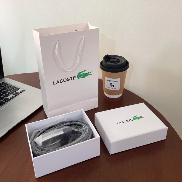 Thắt Lưng Da 120cm Lacostes_Belt Kèm Hộp Quà Sang Trọng Cho Nam