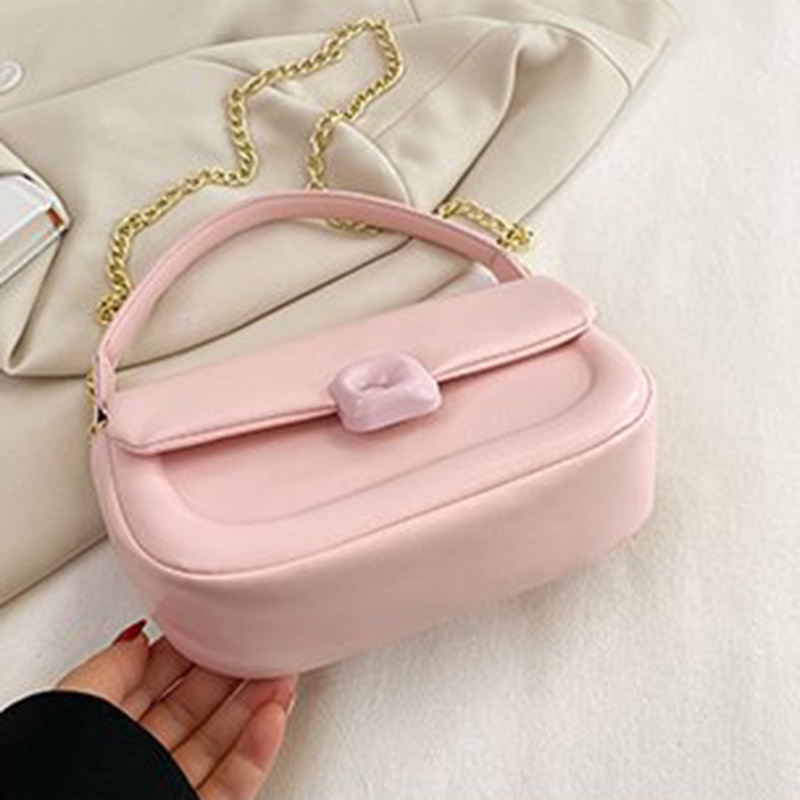 Túi Đeo Chéo Bằng Da pu Mềm Màu Trơn Thời Trang Dành Cho Nữ