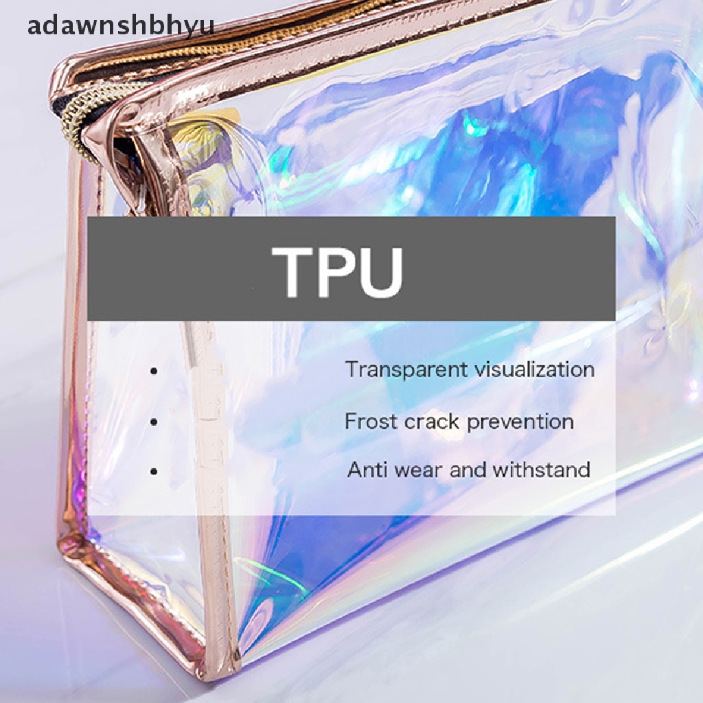 Túi Đựng Mỹ Phẩm TPU Trong Suốt Nhiều Màu Sắc