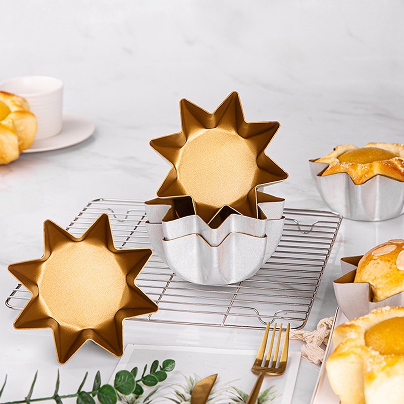 Khuôn Làm Bánh Mì Hình Bát Giác Bằng Hợp Kim Nhôm Chống Dính