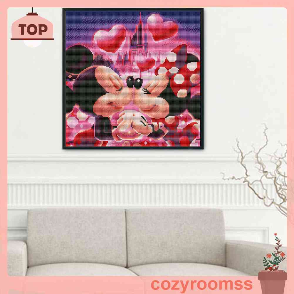 Bộ Dụng Cụ Thêu Tranh Chữ Thập 11CT DIY Hình Hoạt Hình