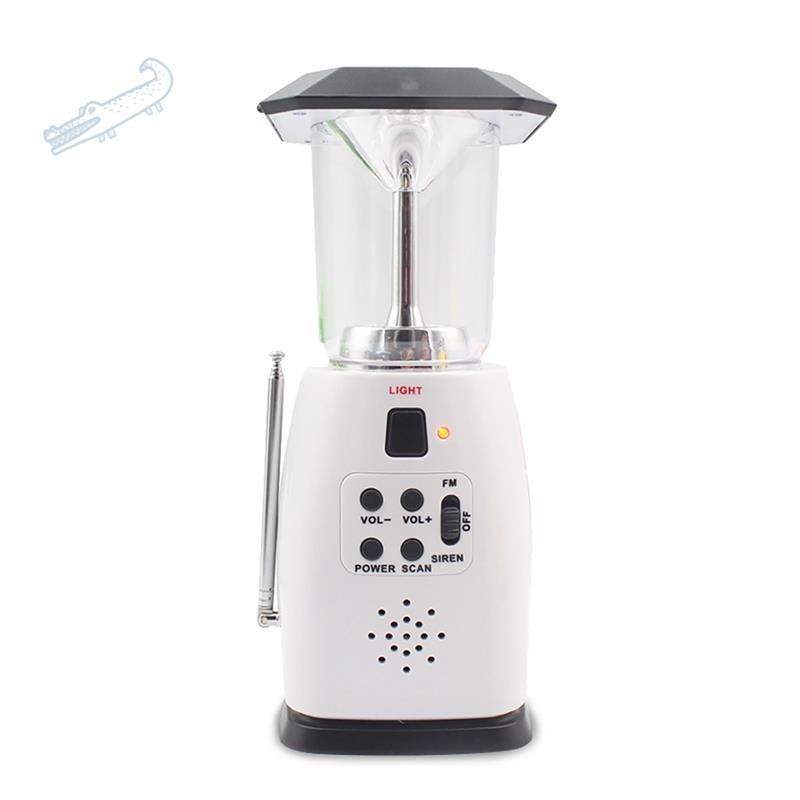 Radio Năng Lượng Mặt Trời D239 Tích Hợp Đèn Báo Động Đa Năng Tiện Dụng Cho Hoạt Động Ngoài Trời