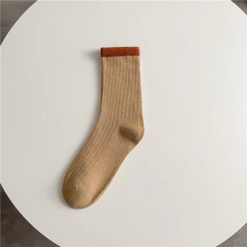 Tất Lưới Mỏng Màu Sắc Tương Phản Phong Cách Hàn Quốc Dễ Phối Đồ Cho Nữ