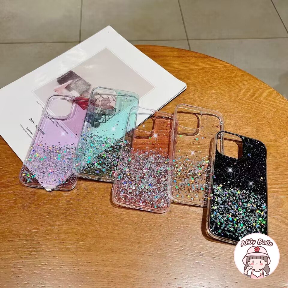 Ốp Điện Thoại TPU Mềm Trong Suốt Đính Đá Lấp Lánh Chống Mồ Hôi Cho IPhone 14 Pro Max 13 12 11 Pro Max