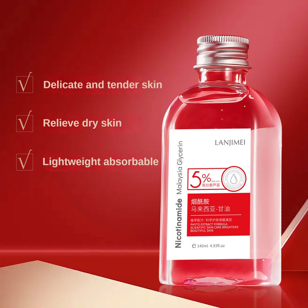 Serum Glycerin LANJIMEI Nicotinamide Malaysia 140ml Giúp Làm Trắng Và Sáng Da