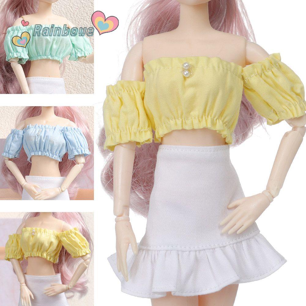 Quần Áo Thời Trang Màu Cầu Vồng Cho Búp Bê 30cm