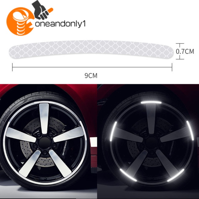 Bộ 20 Miếng Dán Phản Quang 3d Trang Trí Bánh Xe Hơi