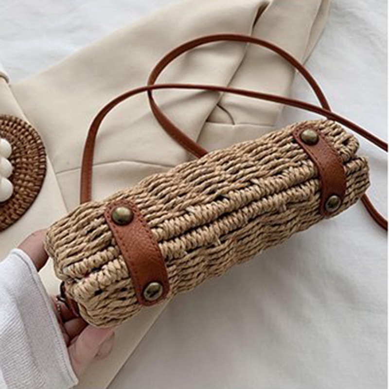 Túi cói Bằng Rơm Phong Cách retro Thời Trang Dành Cho Nữ