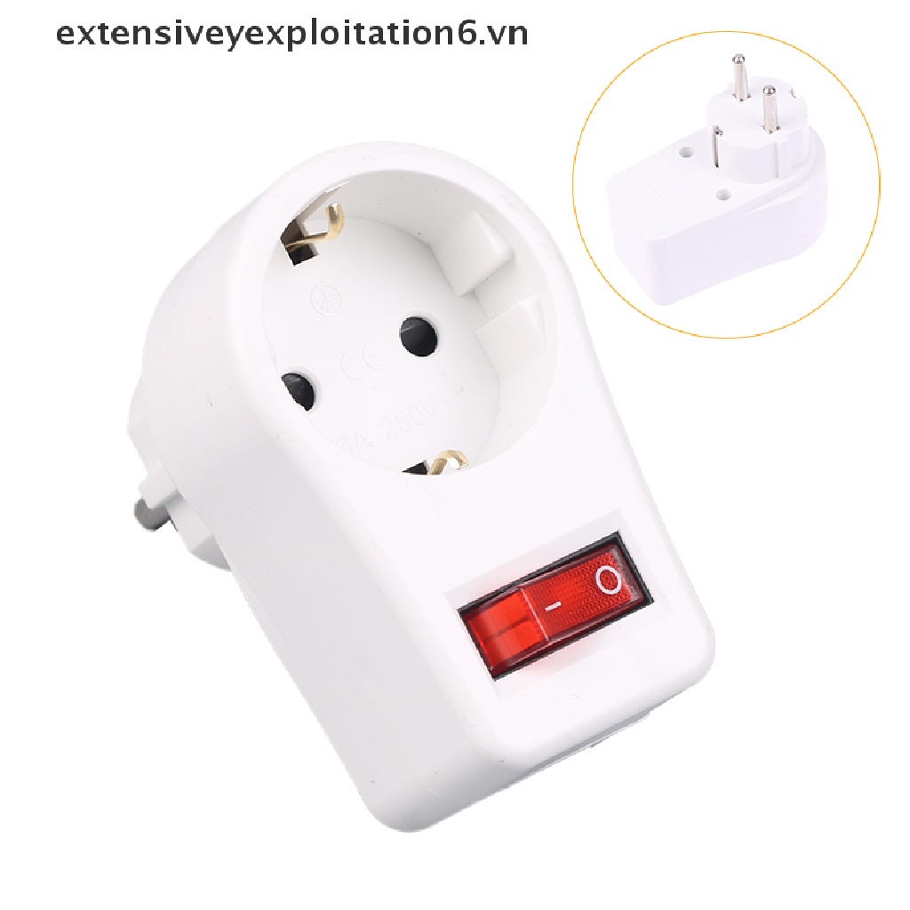 1 Phích Cắm Mở Rộng Chuyển Đổi EU 16A 250V Chất Lượng Cao