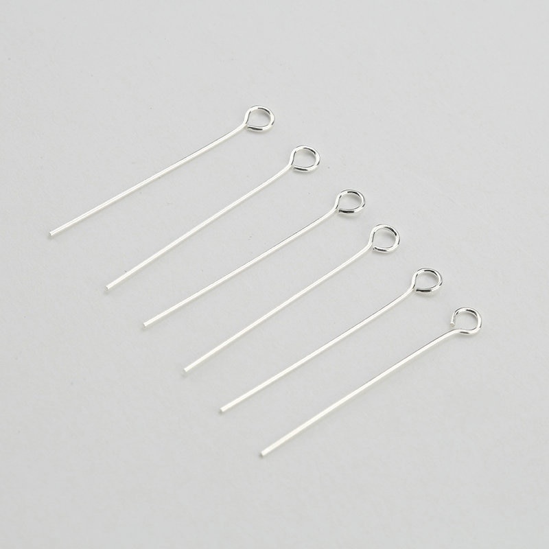 Set 10 Kim Làm Trang Sức 25mm Bạc 925