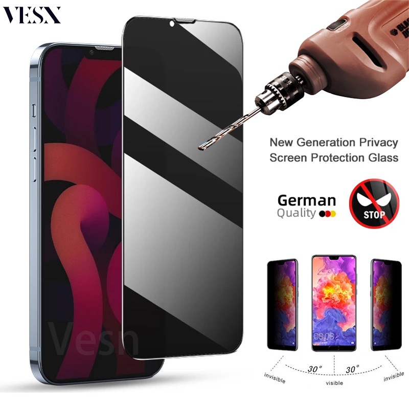 Kính cường lực chống nhìn trộm full màn đủ Cho iPhone 15 Ultra 14 13 12 Mini 11 Pro X Xs Max Xr 7 8 6 6s Plus SE 5 5s 5C 4G 5G SE2 SE3 2023 2020 2022