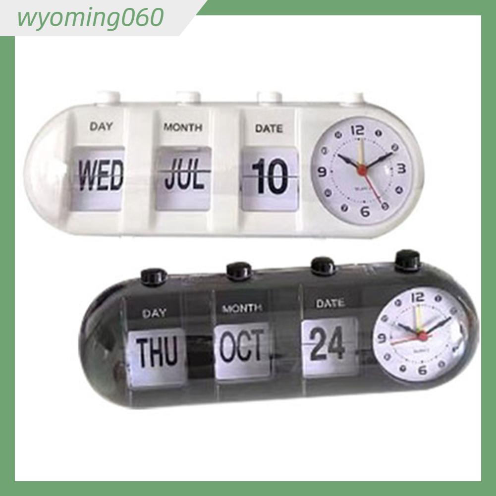 Wyoming060 Lịch Đồng Hồ Báo Thức Hình Dạng Sáng Tạo Trang Trí Nhảy Để Bàn Cho Gia Đình Phòng Khách Ngủ Văn