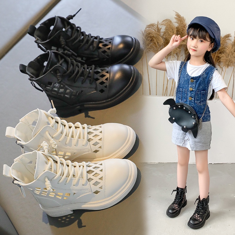 Giày Boot Martin Thiết Kế Mỏng Năng Động Thời Trang Mùa Xuân Thu 2023 Dành Cho Bé