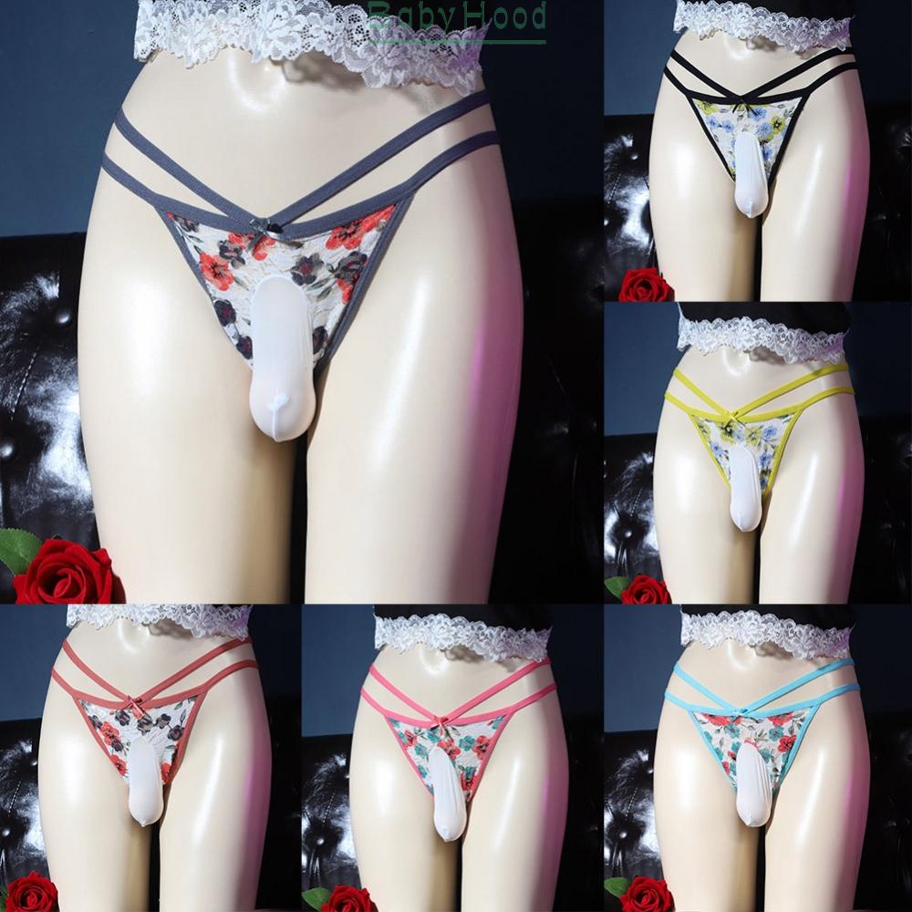 Men Sissy Pouch Panties Underwear Sexy Lace Briefs Knickers Shorts Underpants#BBHOOD