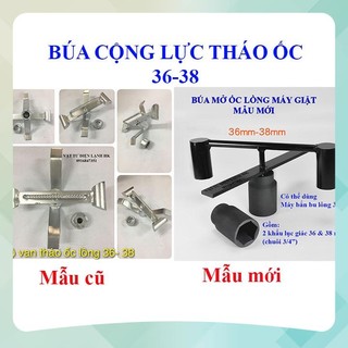 Búa mở ốc lồng máy giặt - vam búa cộng lực tháo tán 36 - 38mm đầu tuýp khẩu mở nồi xe ga 3/4 hk1