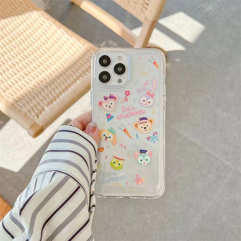 ✅Ốp Điện Thoại Mềm Hình Hoạt Họa Màu Trong Suốt ZQ9T Cho Apple iPhone 14 13Promax 12pro 13