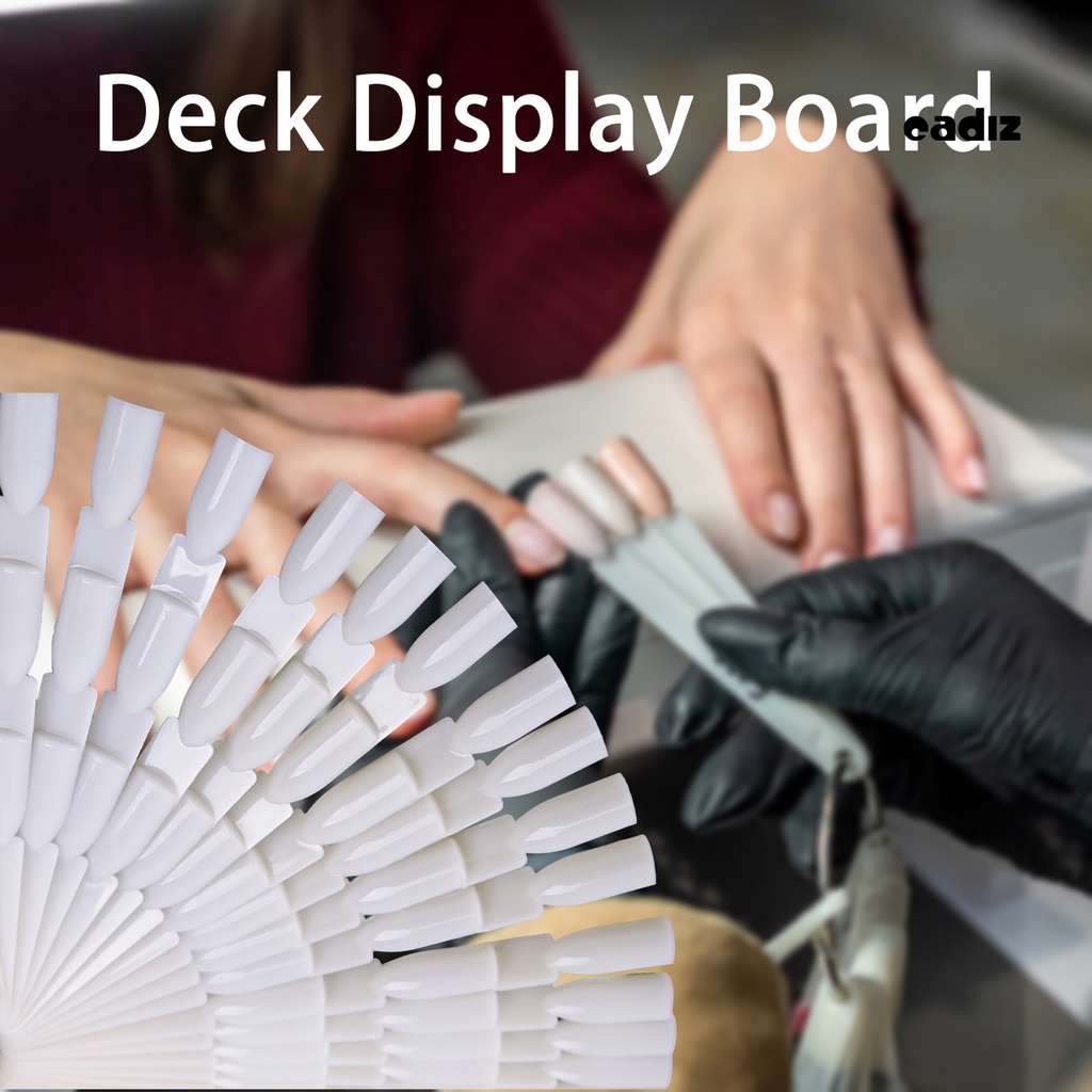 Bộ 50 Bảng Trưng Bày Móng Tay Giả Trong Suốt Hình Quạt Dễ Sử Dụng Thân Thiện Với Môi Trường