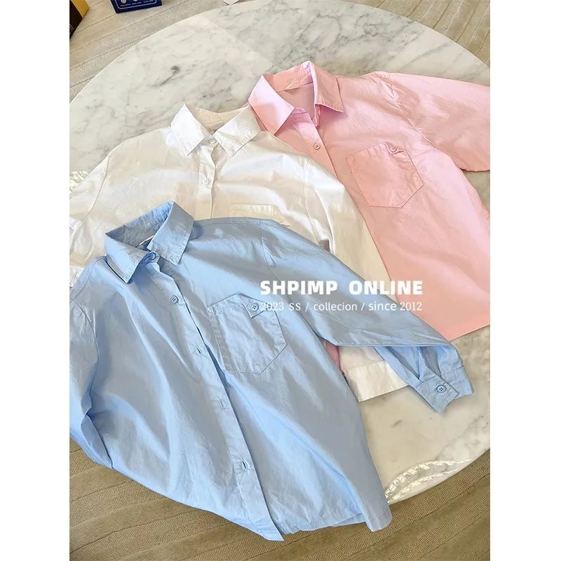 Áo Sơ Mi Tay Dài Chống Nắng Phong Cách Hàn Quốc Thời Trang 2023 Cho Bé Gái 2023