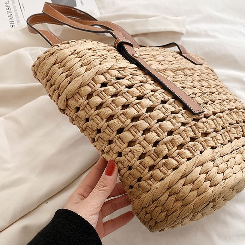 Túi Xách Đan Rơm Phong Cách Pháp Thời Trang Cho Nữ