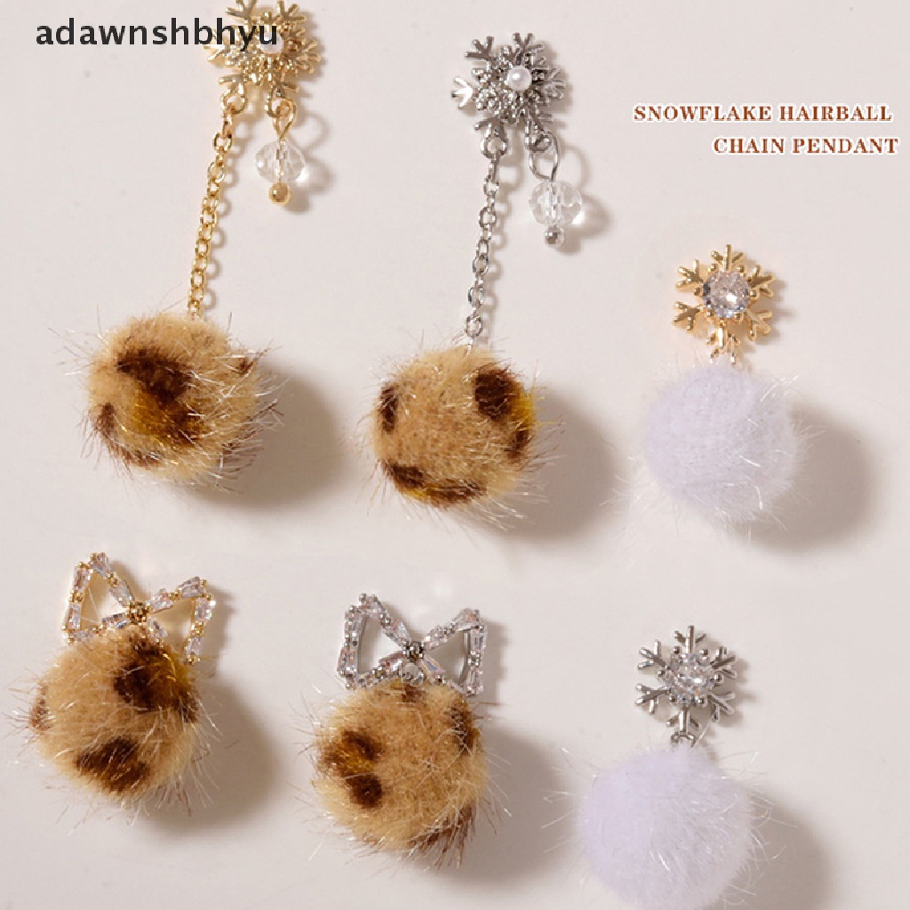 1 Hộp Phụ Kiện Trang Trí Móng Tay 3D Gắn Bóng Lông Mềm Mại