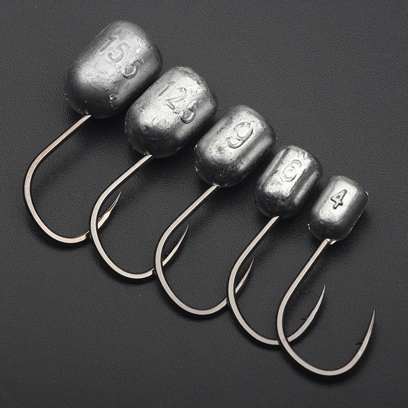 Set 5 Lưỡi Câu Cá Mềm 4g 6g 9g 12.5g 15.5g Chuyên Nghiệp