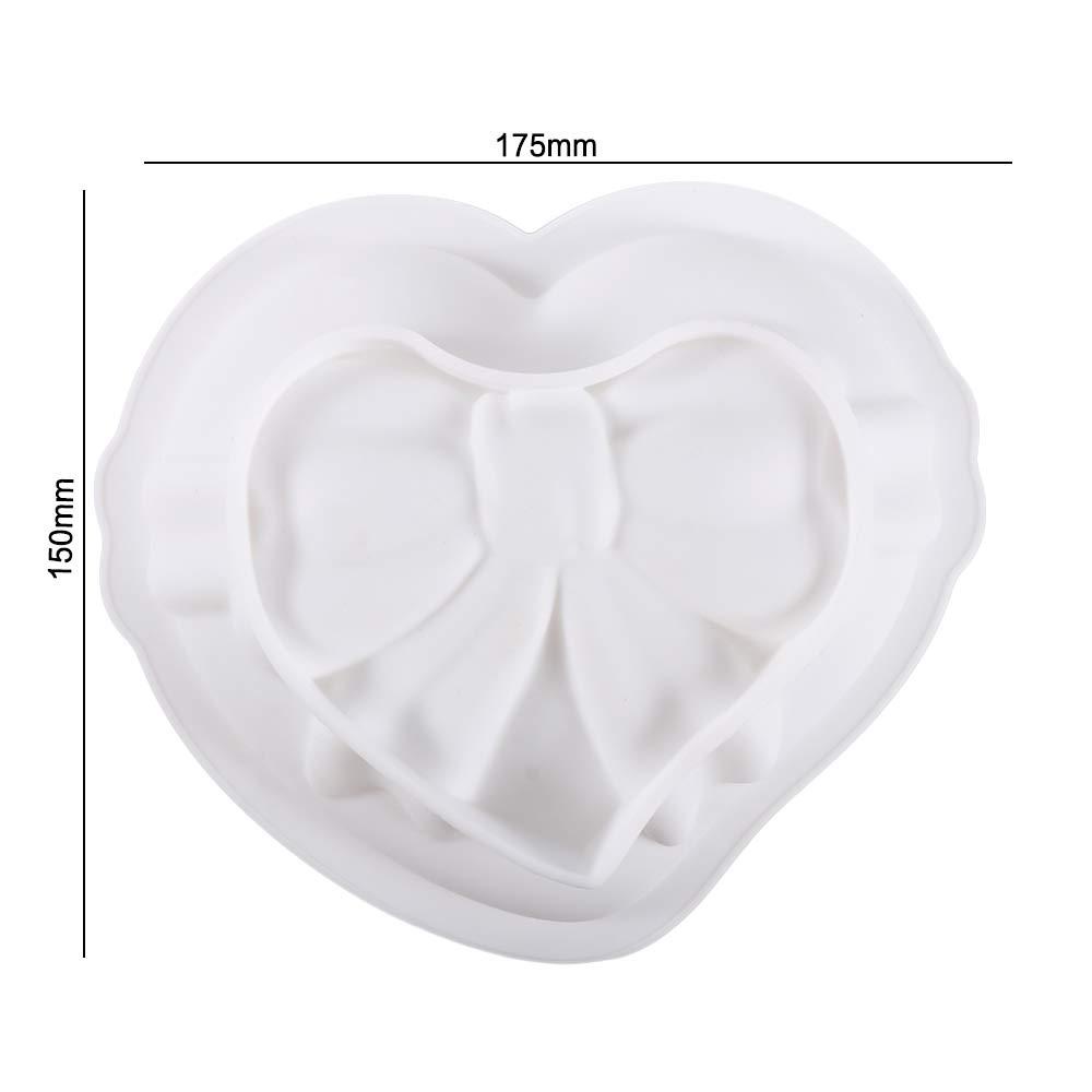 Khuôn Silicone Làm Sô Cô La Hình Nơ Trái Tim An Toàn Cho Sức Khỏe