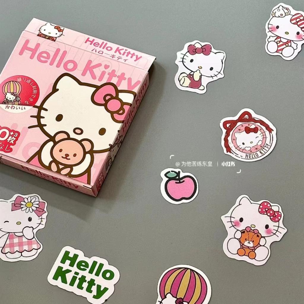SANRIO Bộ 60 Miếng Dán Hoạt Hình Cinnamon Dễ Thương Dùng Trang Trí