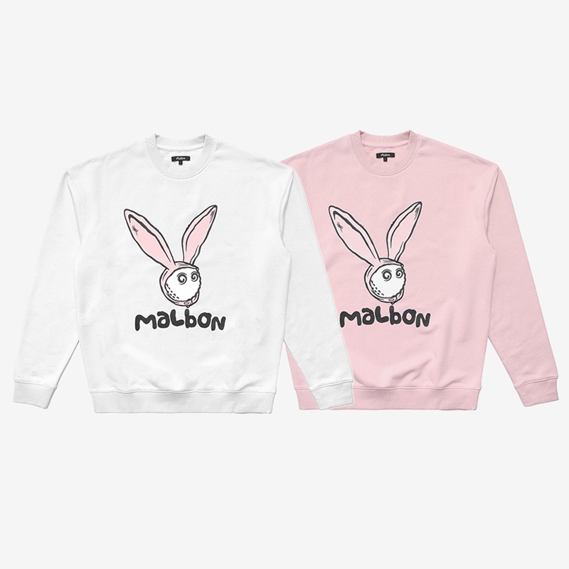 Áo Sweater Chui Đầu Cổ Thuyền In Hình Thỏ Albon GOLF Cho Nam Và Nữ