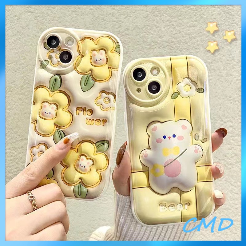 Ốp Lưng iPhone Bông hoa dễ thương 3D hiệu ứng hình ảnh đệm khí Cho Iphone  6 / 6S / 6splus / se / 7 / 7plus / 8 / 8plus / X / xs / xsmax / 11 / 12 / 13 / 14 / Plus / pro / pro max-5068