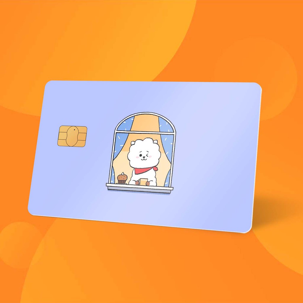 Miếng Dán Thẻ Card BT21 - BTS | SKIN ATM, Thẻ Chung Cư Trang Trí - Chất Liệu Decal Vinyl Chống Nước