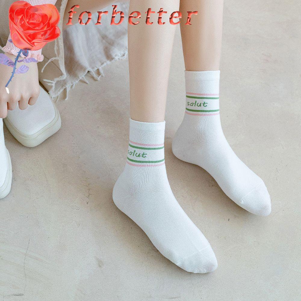 Vớ Thoáng Khí Thoải Mái Họa Tiết Dâu Tây Vui Nhộn Phong Cách Harajuku Cho Nữ