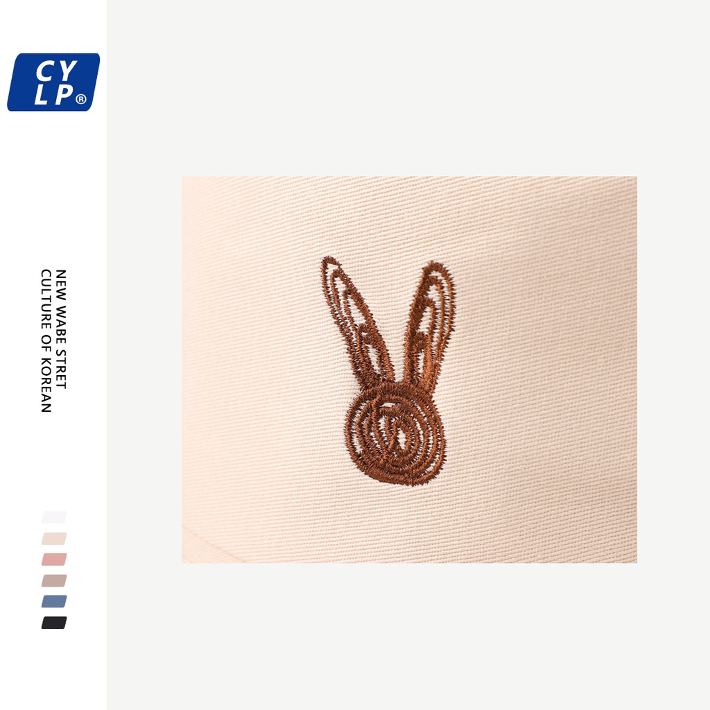 Nón Tai Bèo Thêu Họa Tiết Hoạt Hình Dễ Thương Phong Cách Hàn Quốc Thời Trang Xuân Hè Cho Nữ