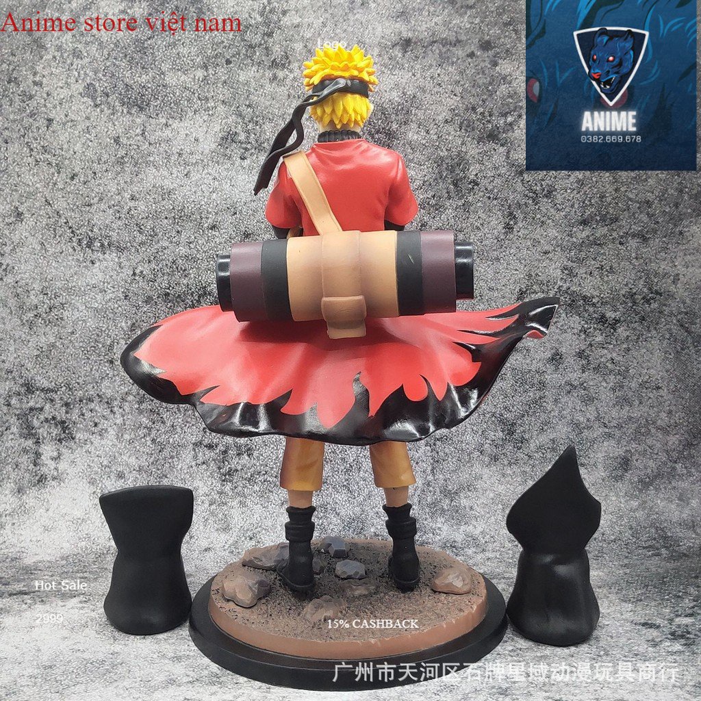Uzumaki Naruto cao 30cm . Hokage Làng Lá - Tượng Figure Naruto