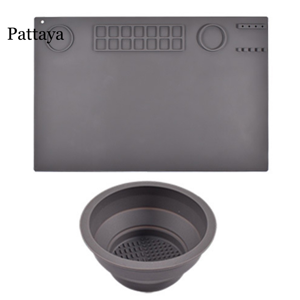 1 Bộ Thảm Vẽ Silicone Hình Chữ Nhật Chống Trầy Xước