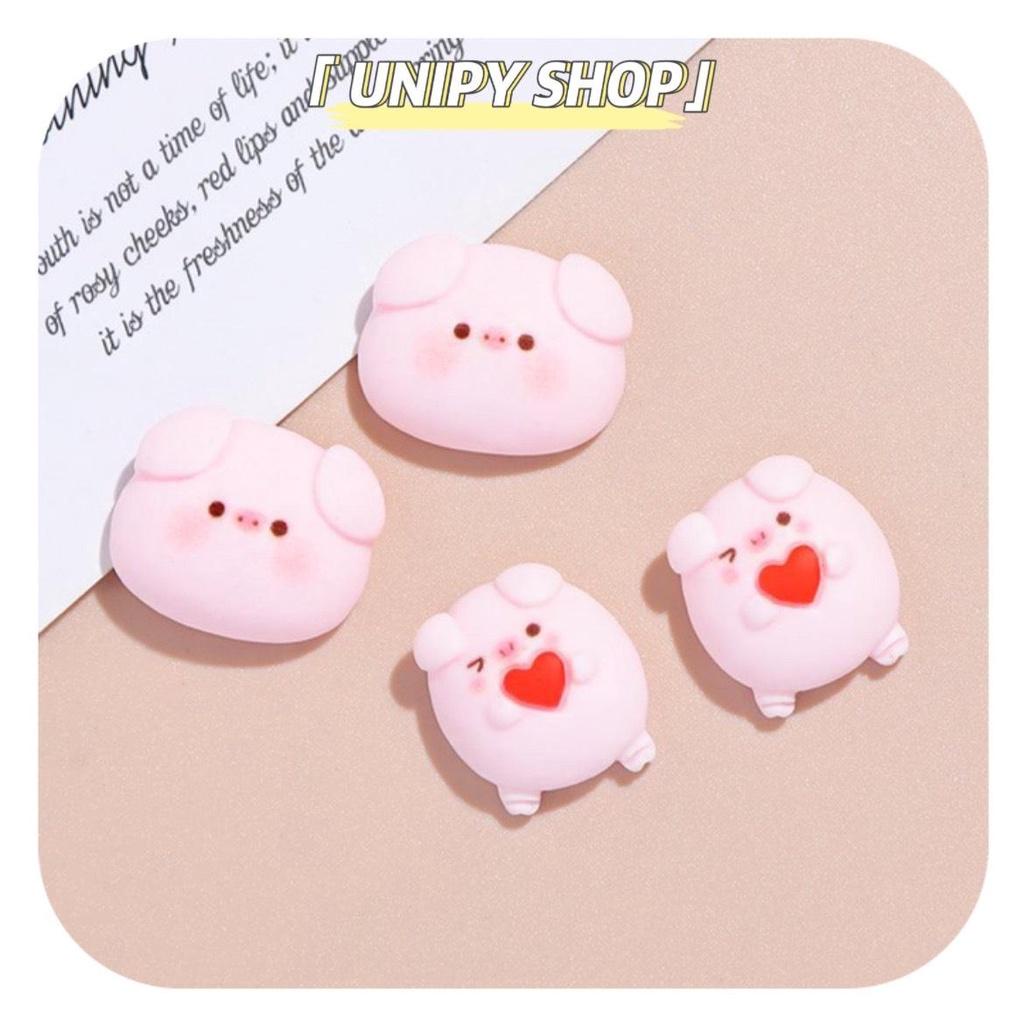 Charm Bé Heo Hồng | Trang Trí Toploader Kẹp Tóc Ốp Lưng Case Slime CT037