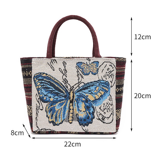 Túi Xách Nữ Vải Bố Có Khoá Kéo Thời Trang