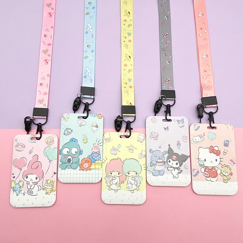 Bán Sỉ Mới 2023 Ví Đựng Thẻ Tín Dụng / Tài Liệu Họa Tiết Hoạt Hình Cún Cinnamon / Melody Kuromi Có Dây Đeo Điều Khiển Truy Cập / Xe Buýt / Truy