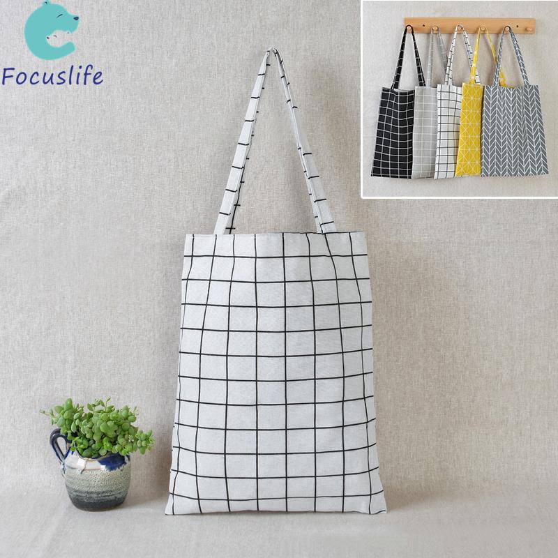 Túi Xách Đeo Vai Không Đường May Thân Thiện Với Môi Trường Họa Tiết Kẻ Sọc