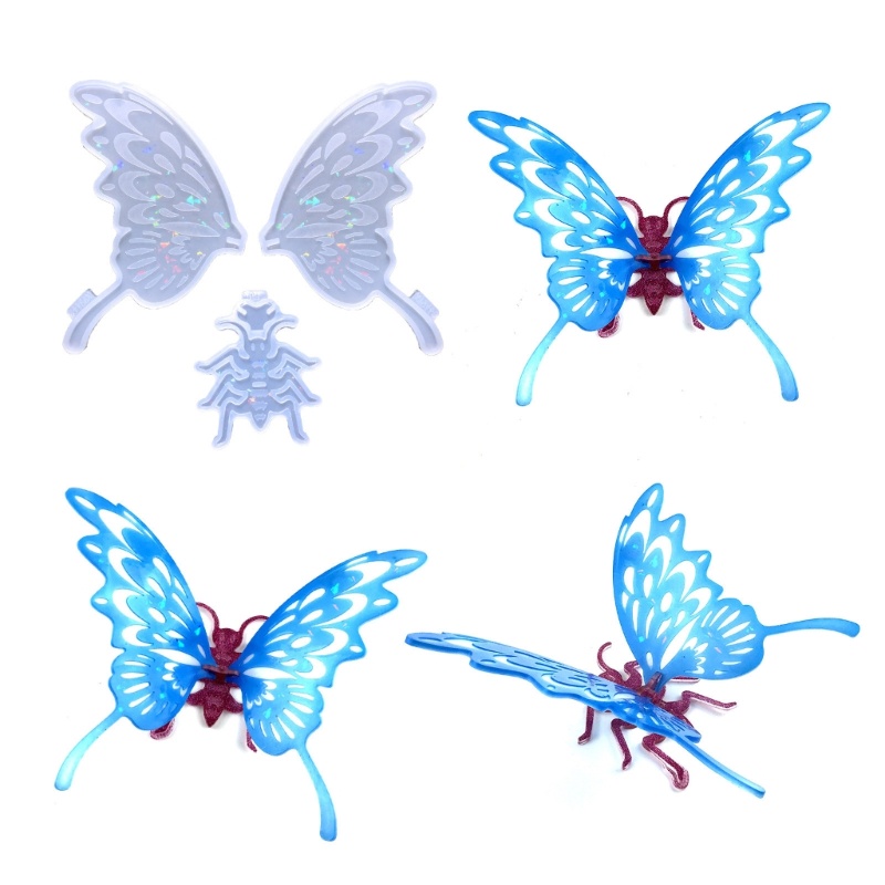 Khuôn Silicone Hình Bướm Trưng Bày Trang Trí