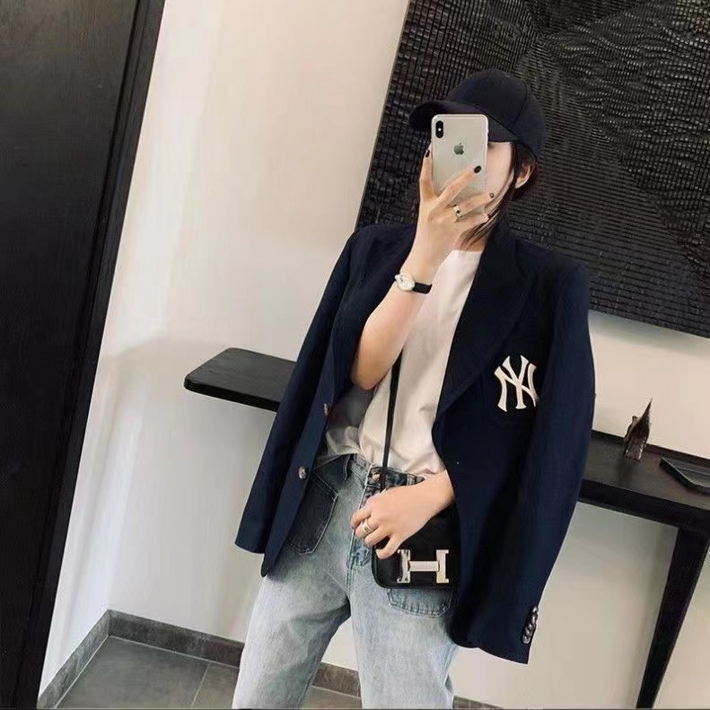 Áo Khoác Vest MLB Yankees NY Cỡ Lớn Thêu Nhãn Hàng Mới 2023 Cho Nam Và Nữ