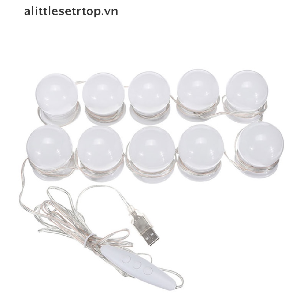 Bộ Bóng Đèn LED USB Gắn Gương Trang Điểm Để Bàn Phong Cách Holly
