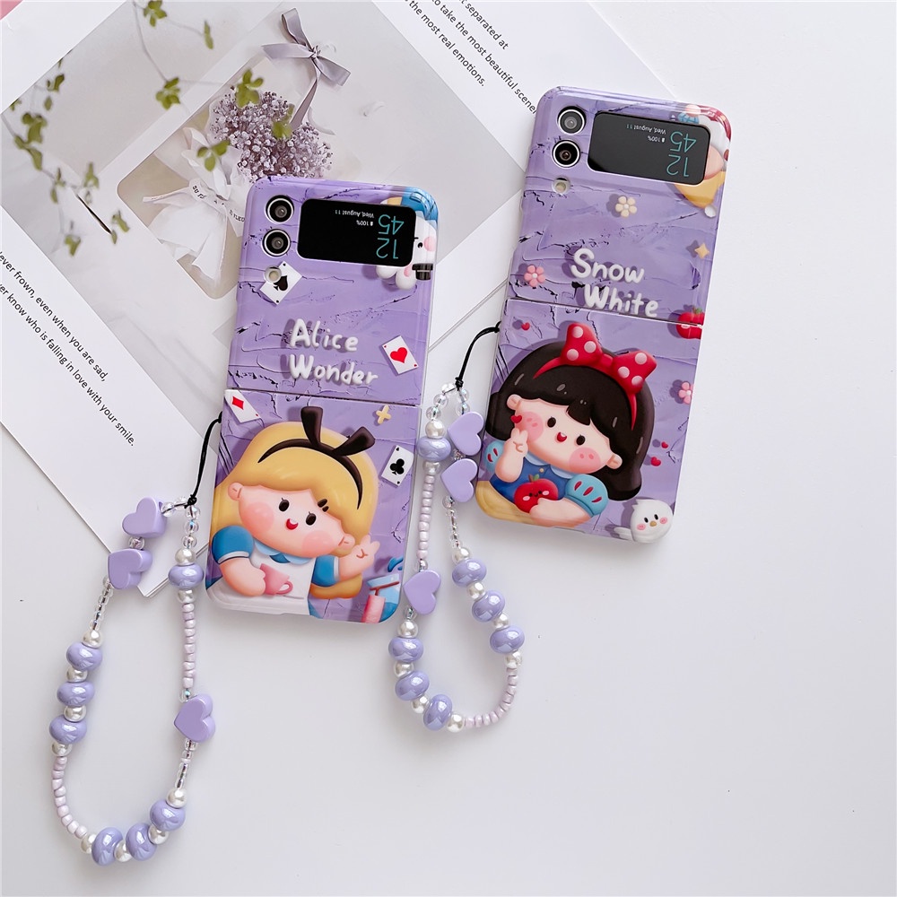 Ốp Điện Thoại Silicon Dẻo Họa Tiết Hoạt Hình Công Chúa Dễ Thương Cho Samsung Galaxy Z Flip 4 Z Flip 3 Zflip 3 Z Flip 4 Flip 3