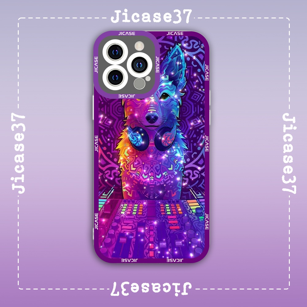 Ốp lưng iphone Cute Case Sói Dj Wolf Hoạt Hình Digital Art Nghệ Thuật Số Tặng Kèm Phụ Kiện Túi Xách MK Hình Cute Case